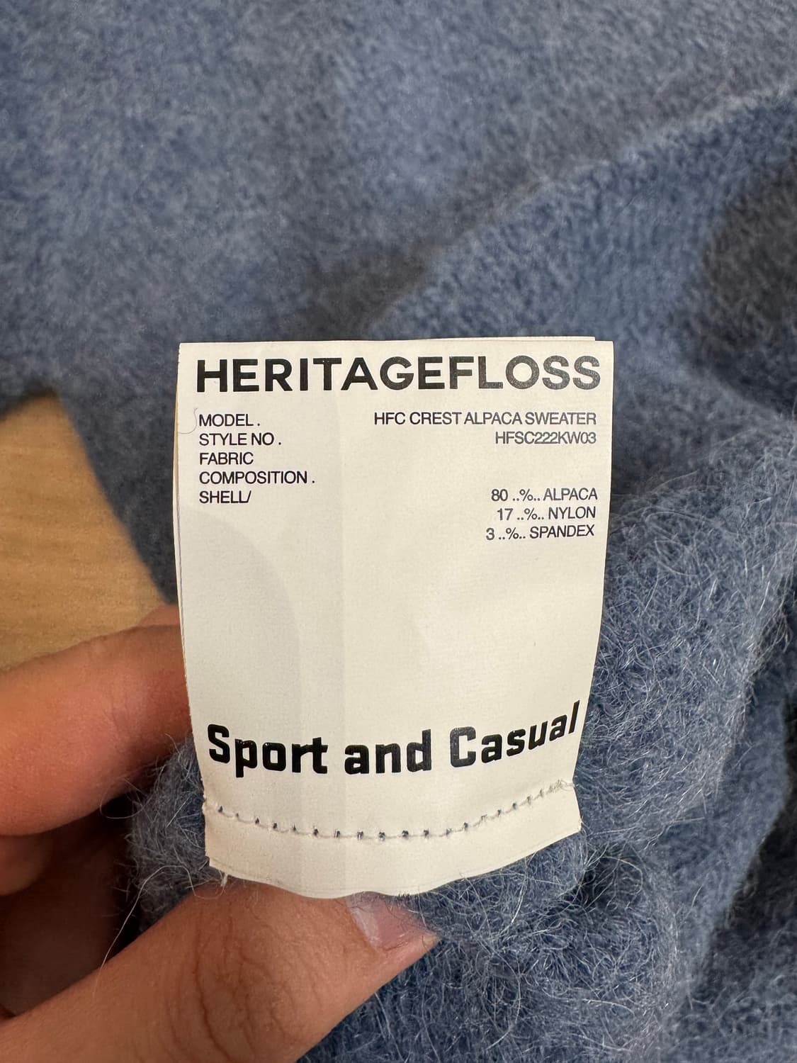 헤리티지 플로스 알파카 니트 블루 상품이미지5