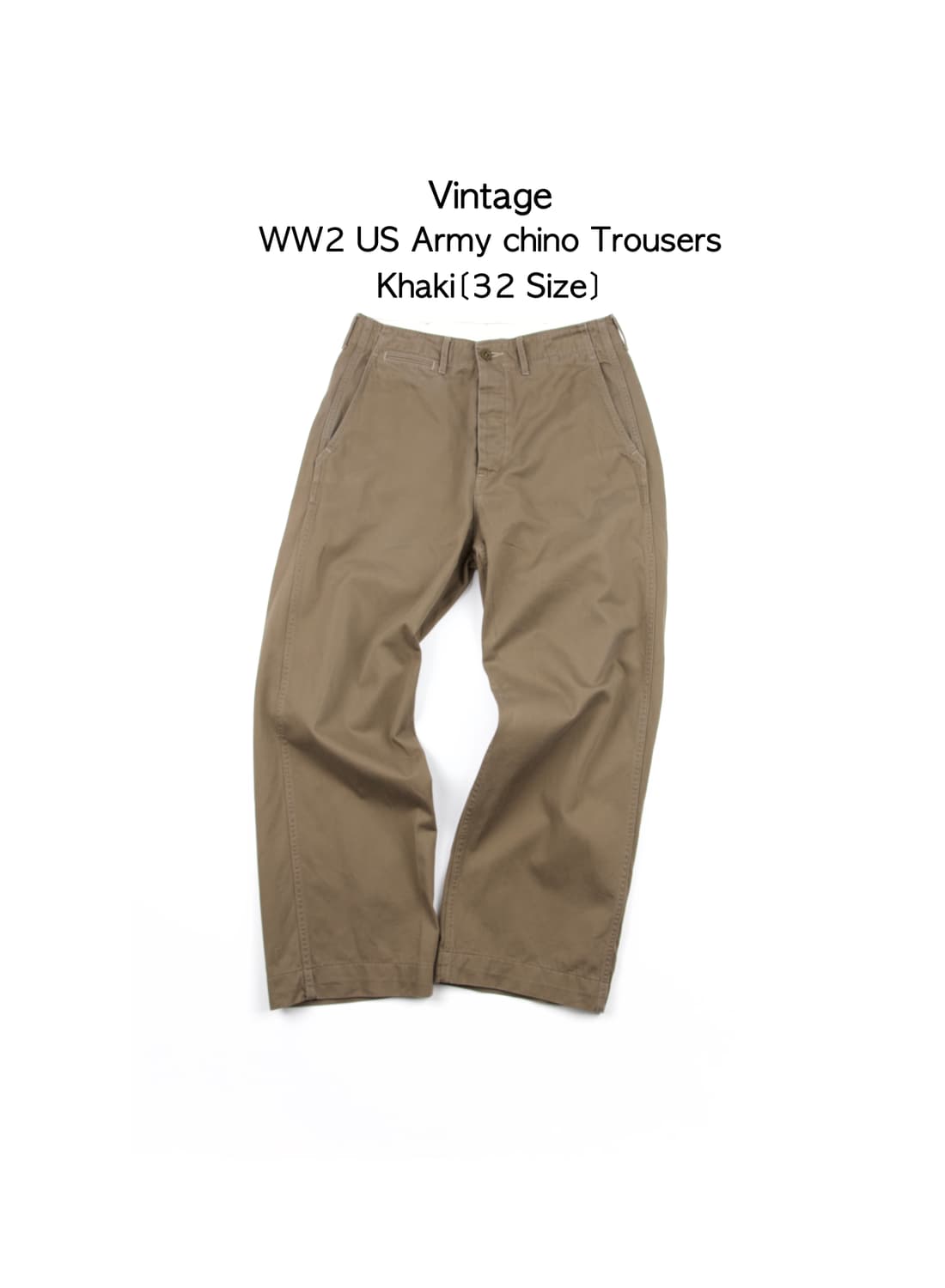 Vintage WW2 US Army chino Trousers Khaki 상품이미지1