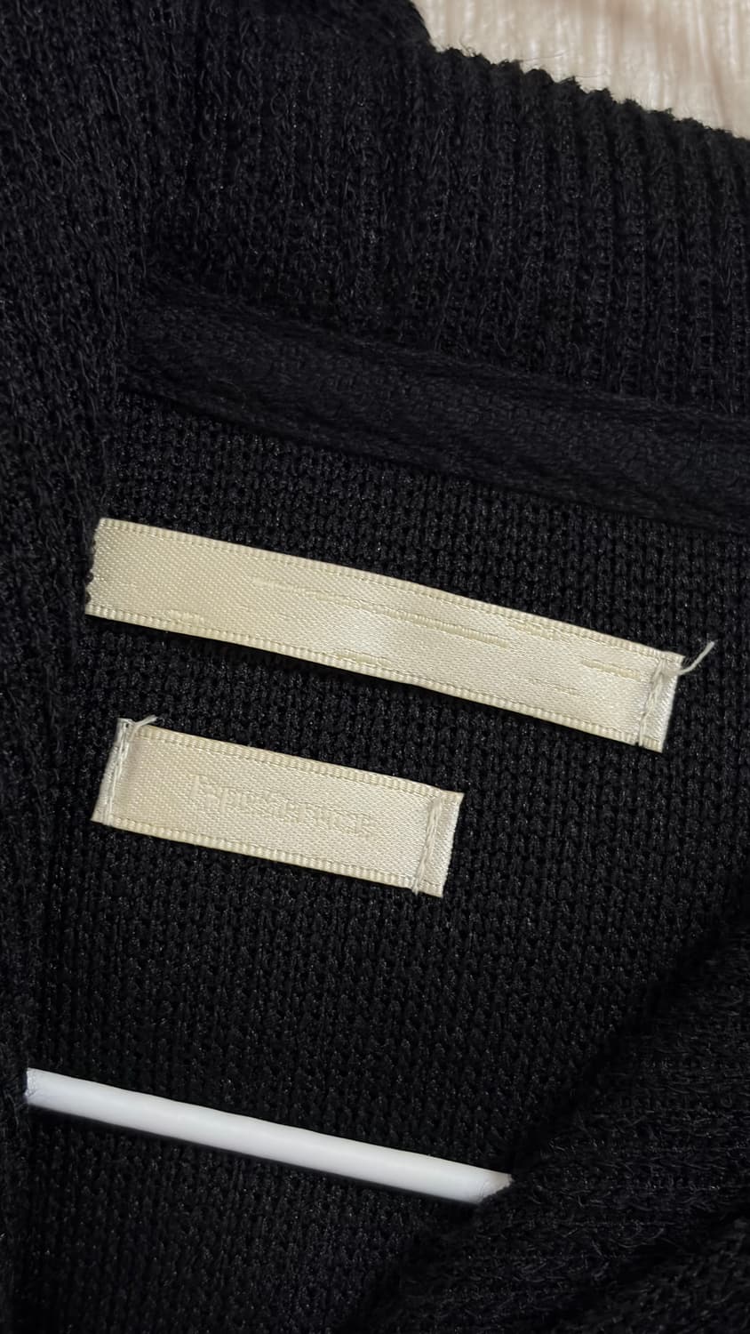 타입서비스 Knitted Side Slit Hoodie [Black] 상품이미지3