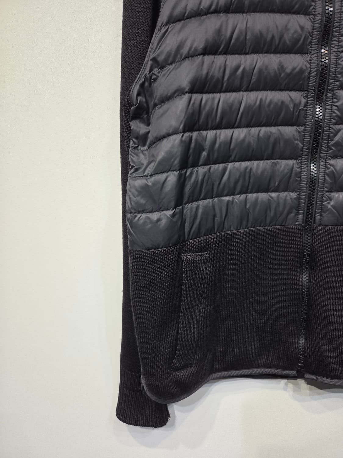 PESPOW 페스포 Aran Field 이태리 다운 니트 패딩 집업 상품이미지4