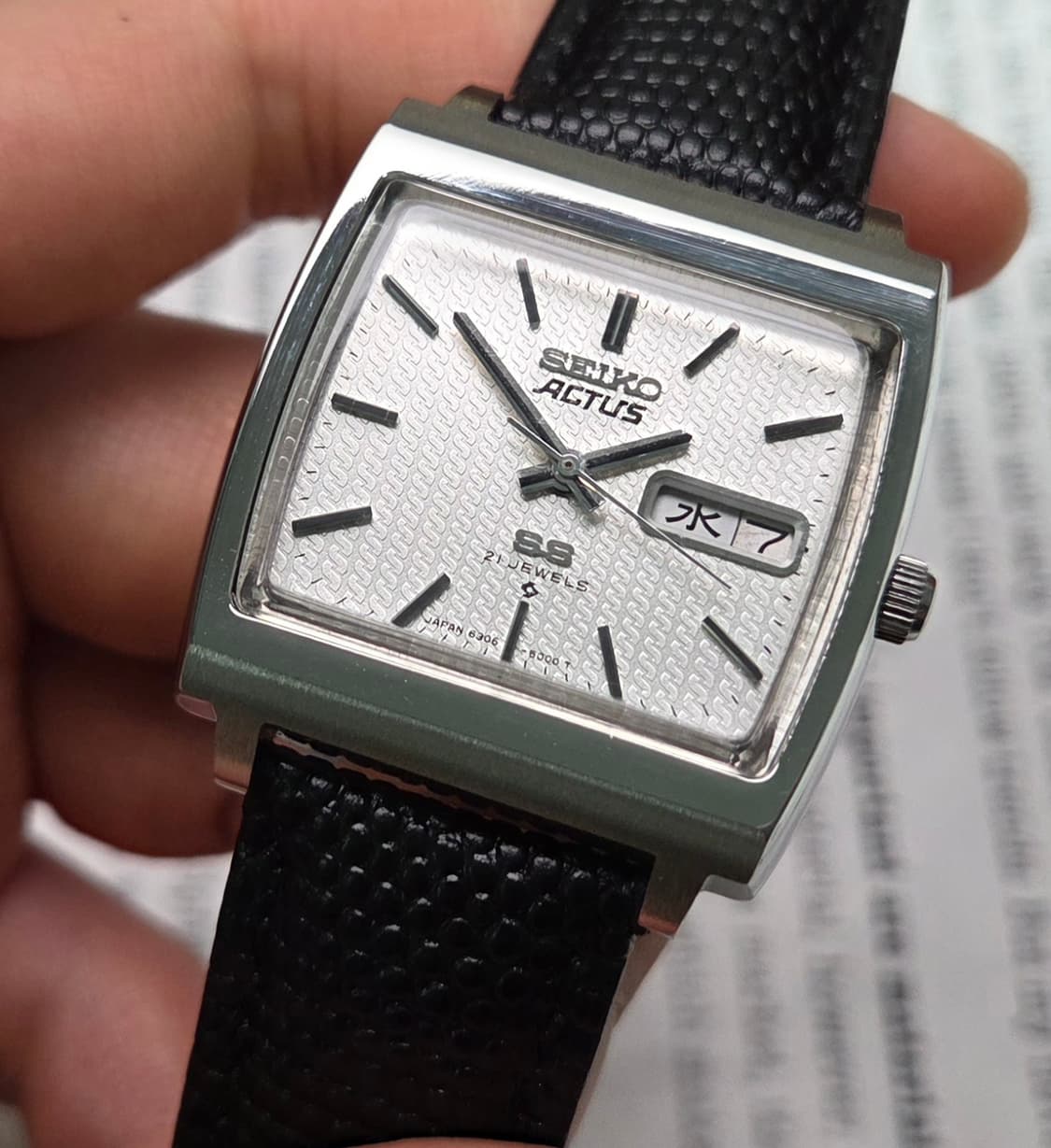 레어] 빈티지 세이코 액투스SS 테레비 순정 입체다이얼 한자 데이데이트  상품이미지4