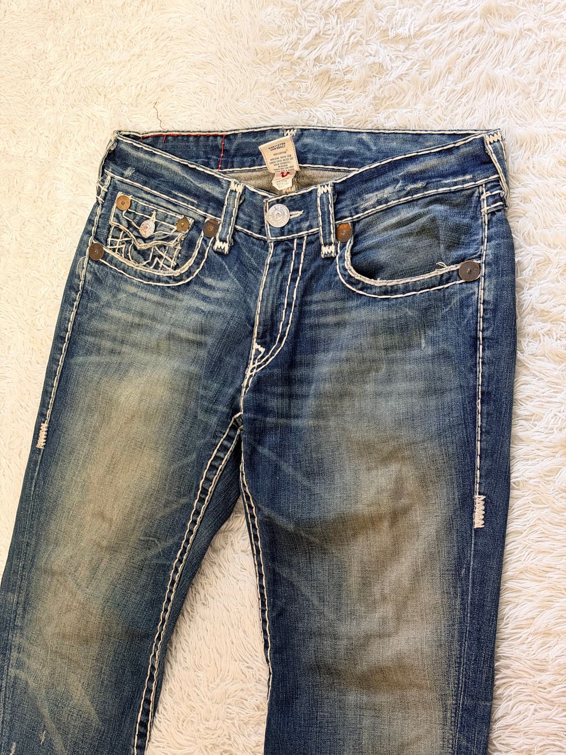 트루릴리전 조이 수퍼 T 부츠컷 데님 팬츠 (Made in USA)] 상품이미지1