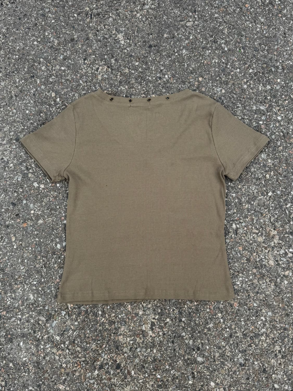 00’s y2k Eyelet V-Neck T-Shirt 상품이미지5