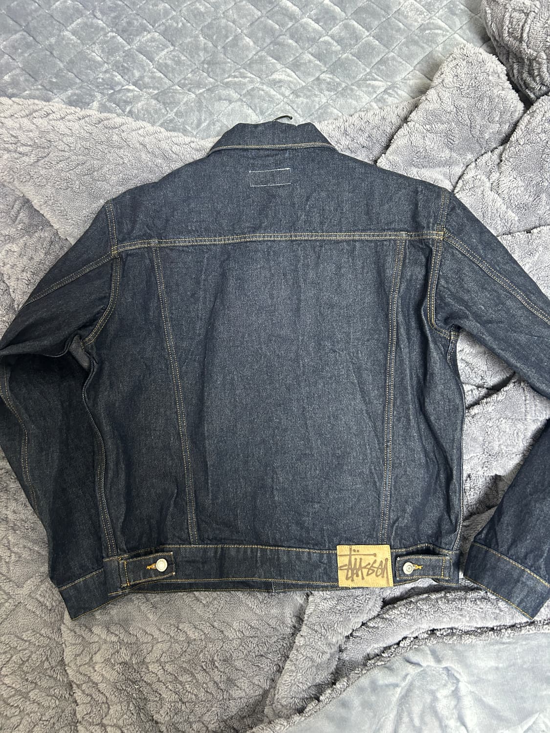 L) 스투시 데님 트러커 자켓 린스드 인디고  상품이미지3