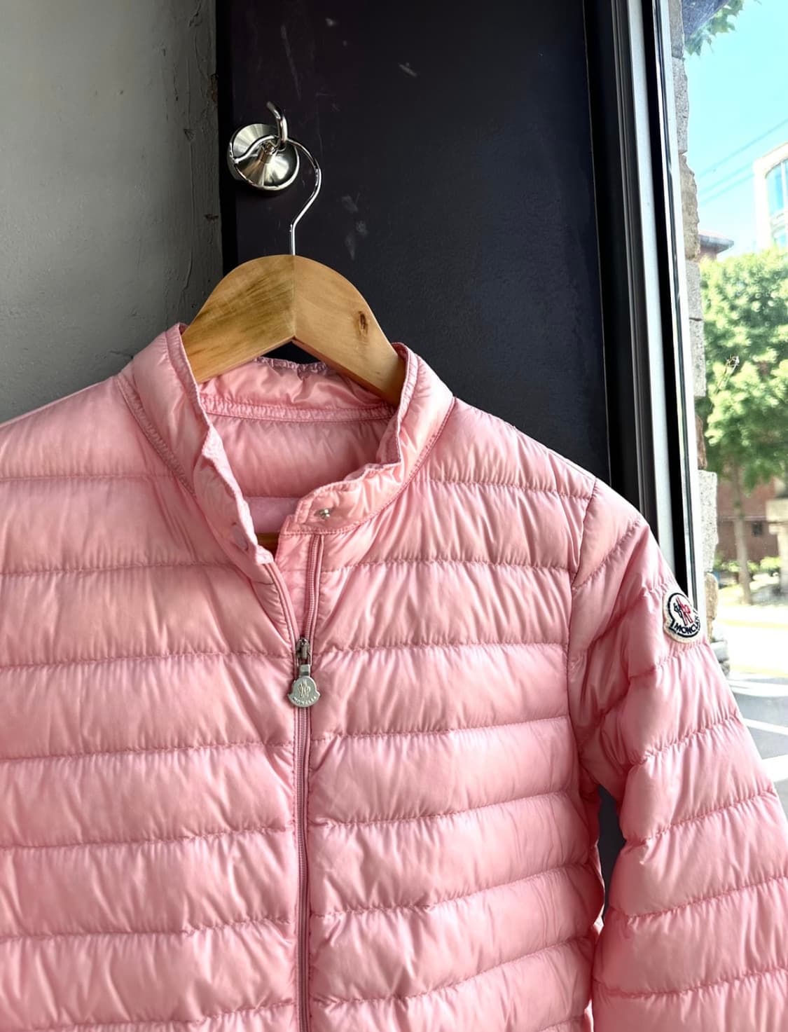 몽클레어 란스 경량 패딩 자켓 핑크 상품이미지5