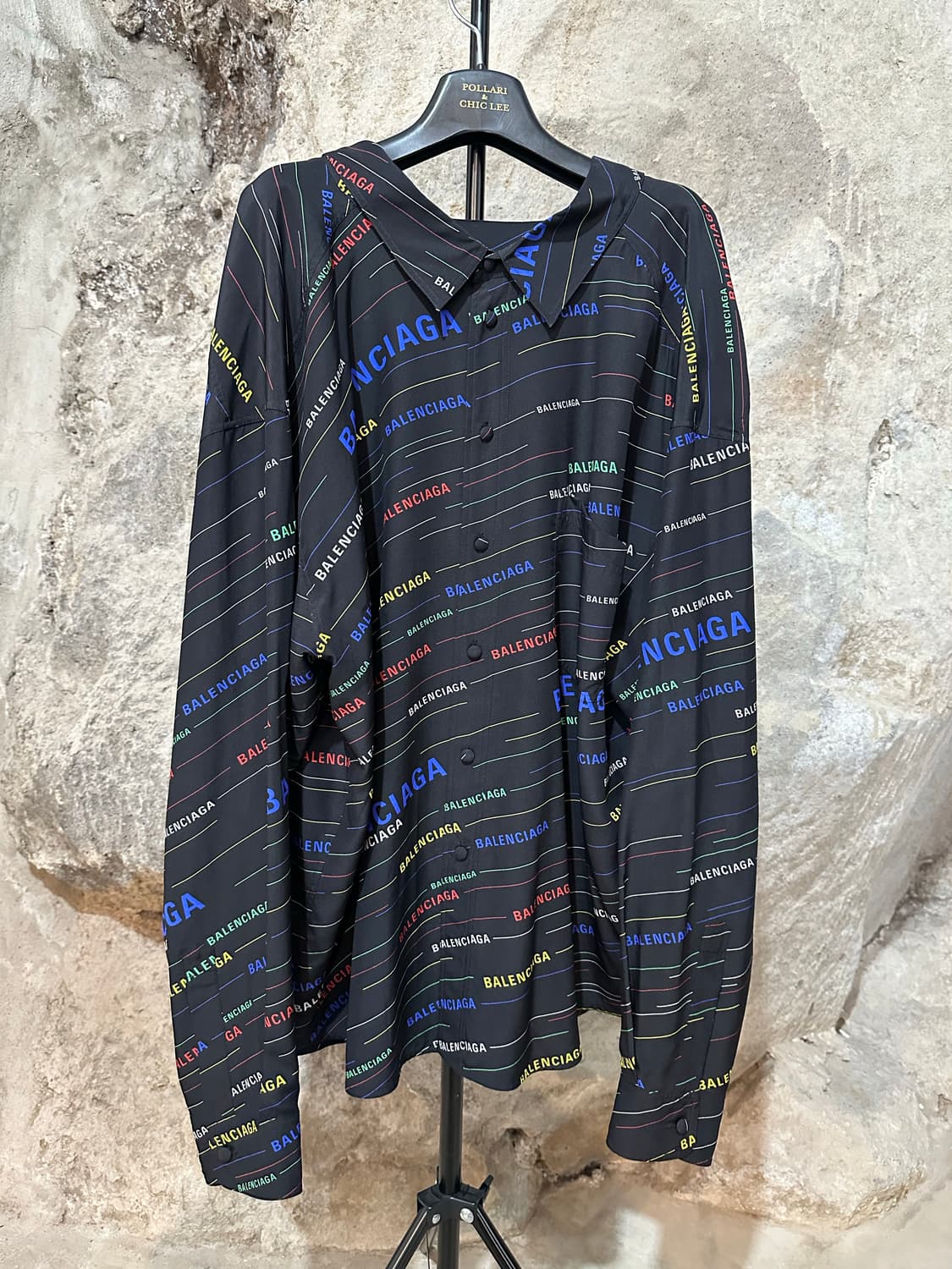 빌렌시아가 멀티로고 롱슬리브 블라우스 상품이미지1