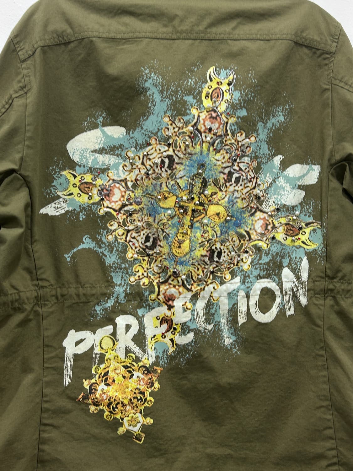 [55] 지컷 프린팅 카키 야상 점퍼 여성 55 상품이미지5