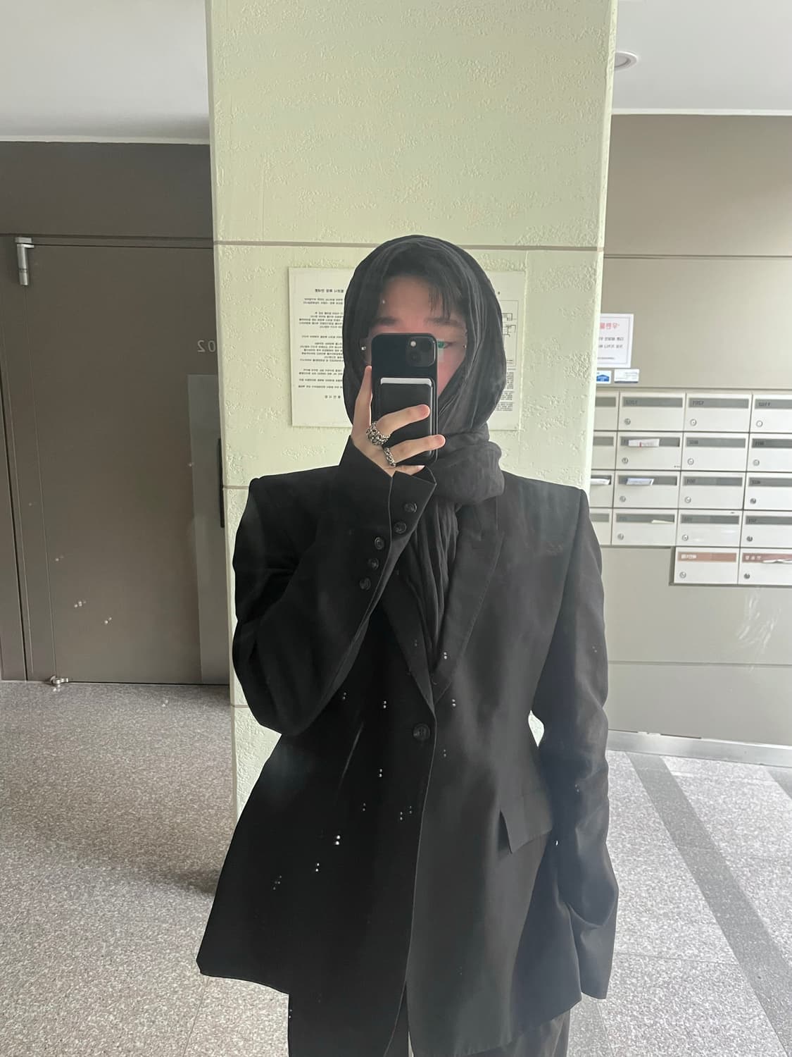 릭오웬스 원버튼 싱글 블레이져 상품이미지1