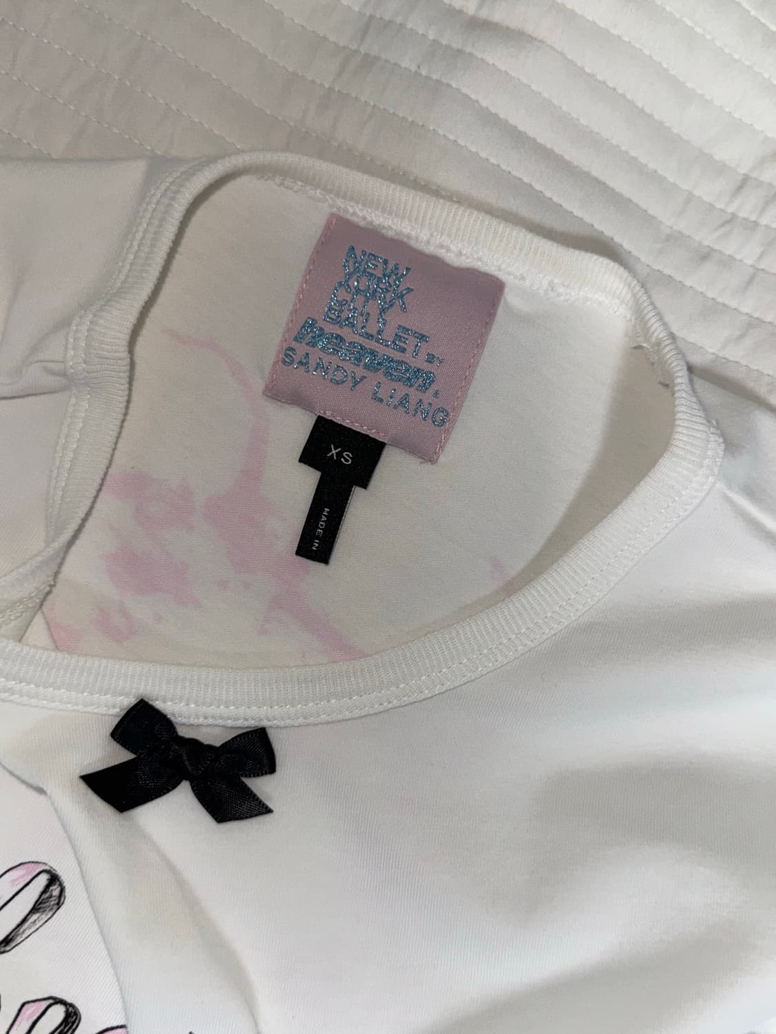 헤븐 바이 마크제이콥스 샌디 리앙 베이비 티셔츠 뉴욕발레 화이트 XS 상품이미지3