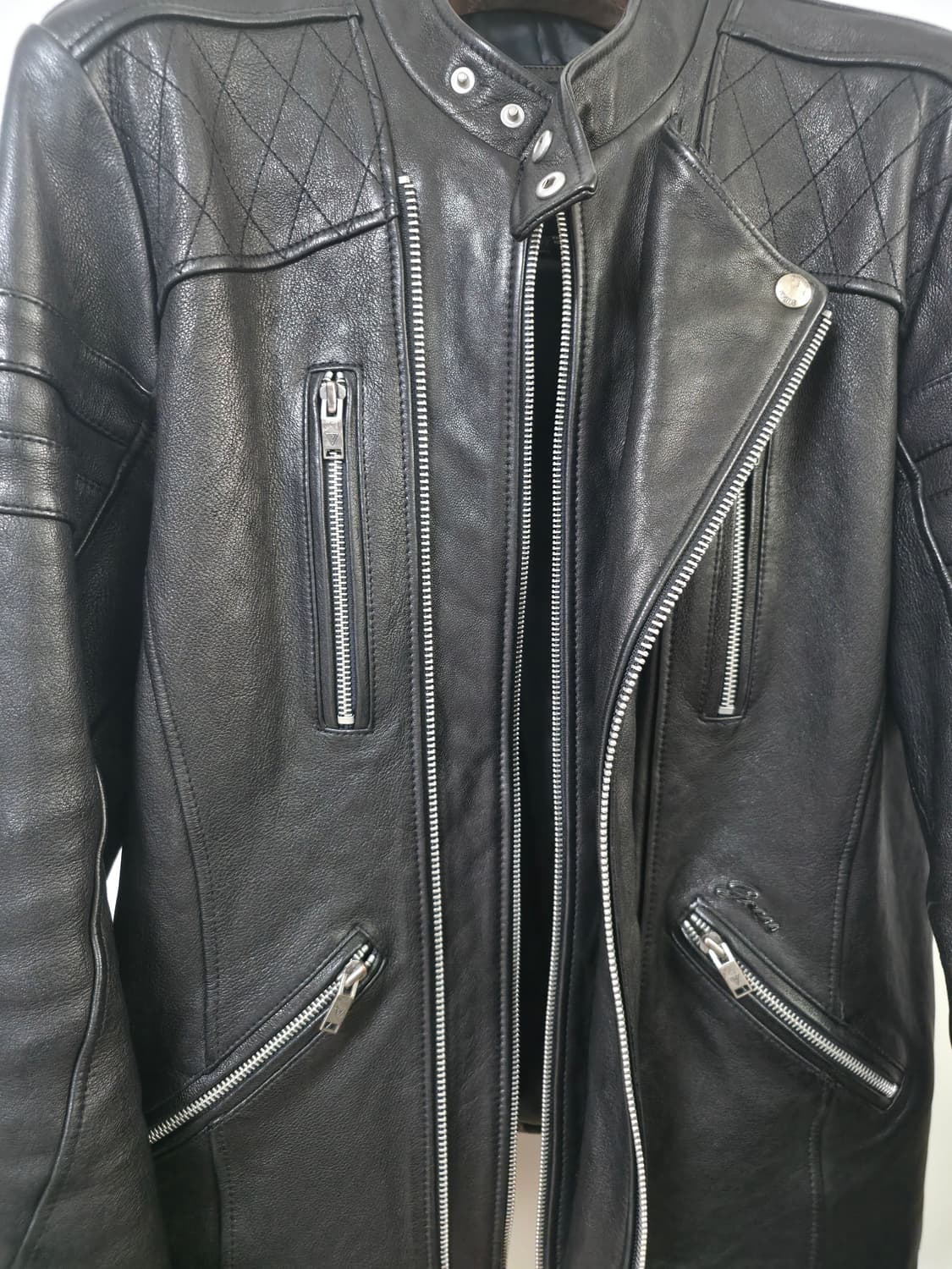 [L/100] 게스 남성 양가죽 라이더 자켓 상품이미지3