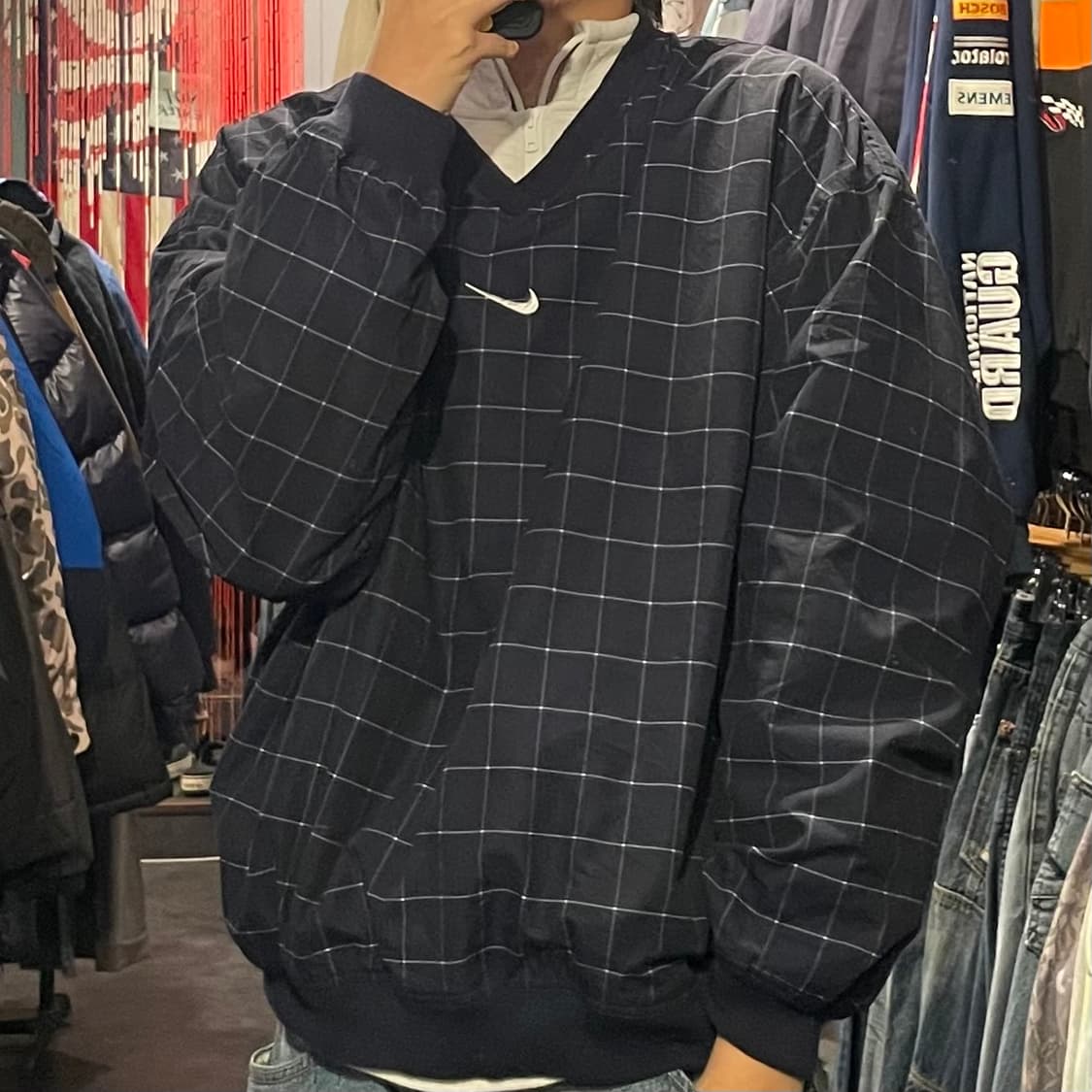[IM] Nike 나이키 네이비 체크 웜업 상품이미지5