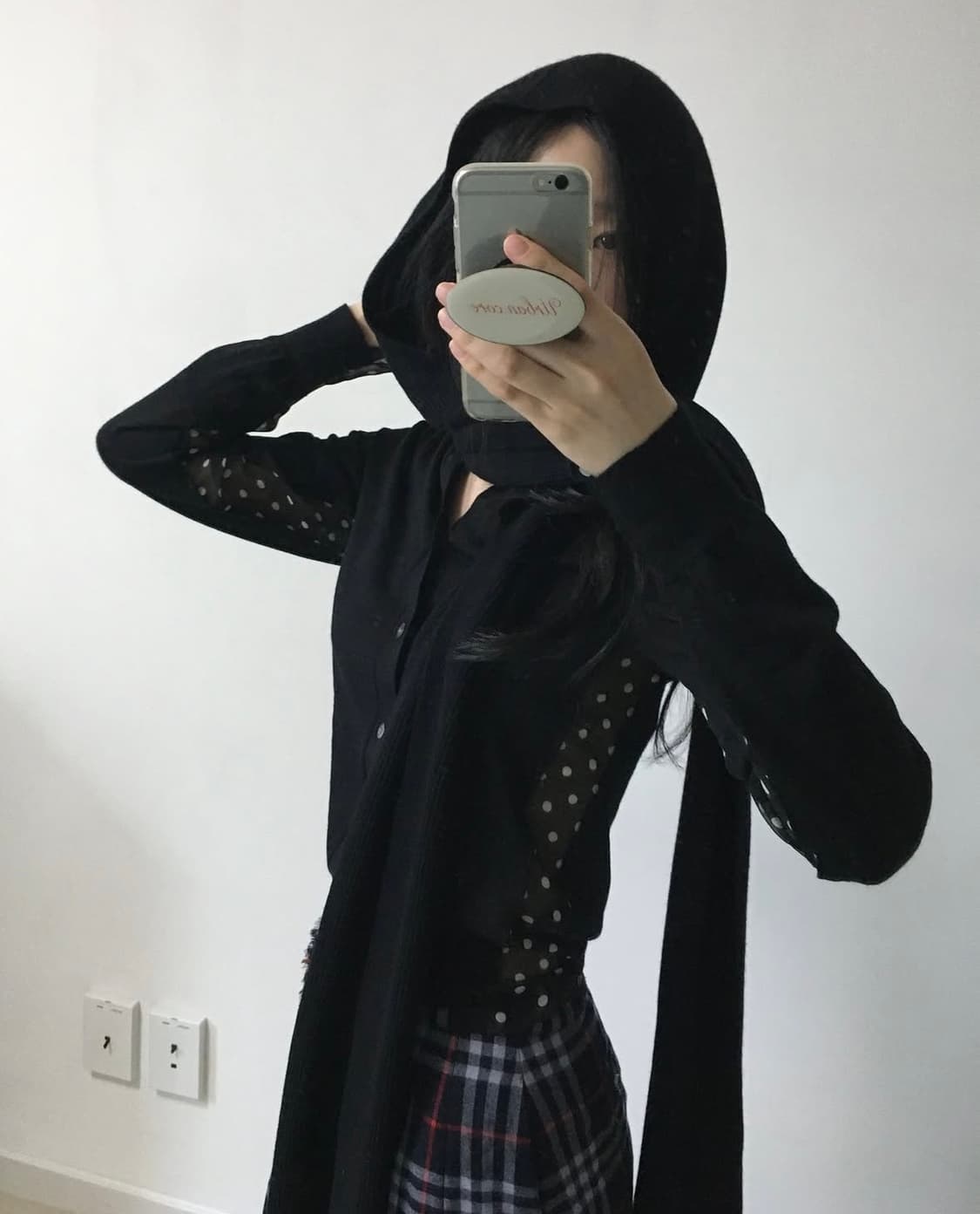 꼼데가르송 도트 오간자 가디건 상품이미지2