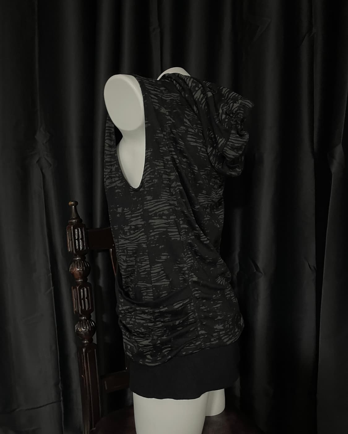 Reversible Skull Hoodie Vest 상품이미지4