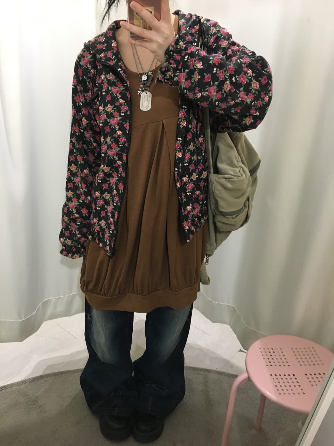 flower bear hoodie jk 상품이미지4