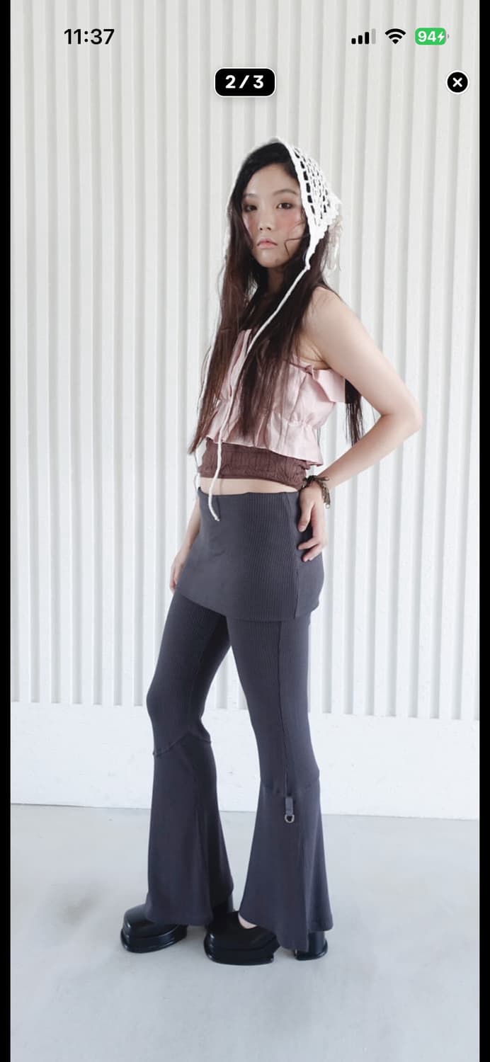 샵페어리 summer pantalon pants grey 상품이미지4