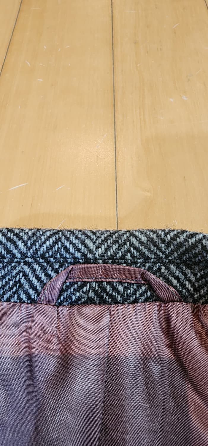 그레이 헤링본 트위드자켓 XL 상품이미지6