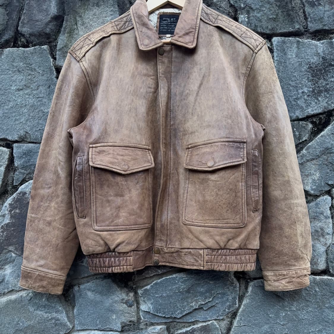 아비렉스 Avirex 타입 G-1 빈티지 플라이트 레더 자켓 상품이미지3
