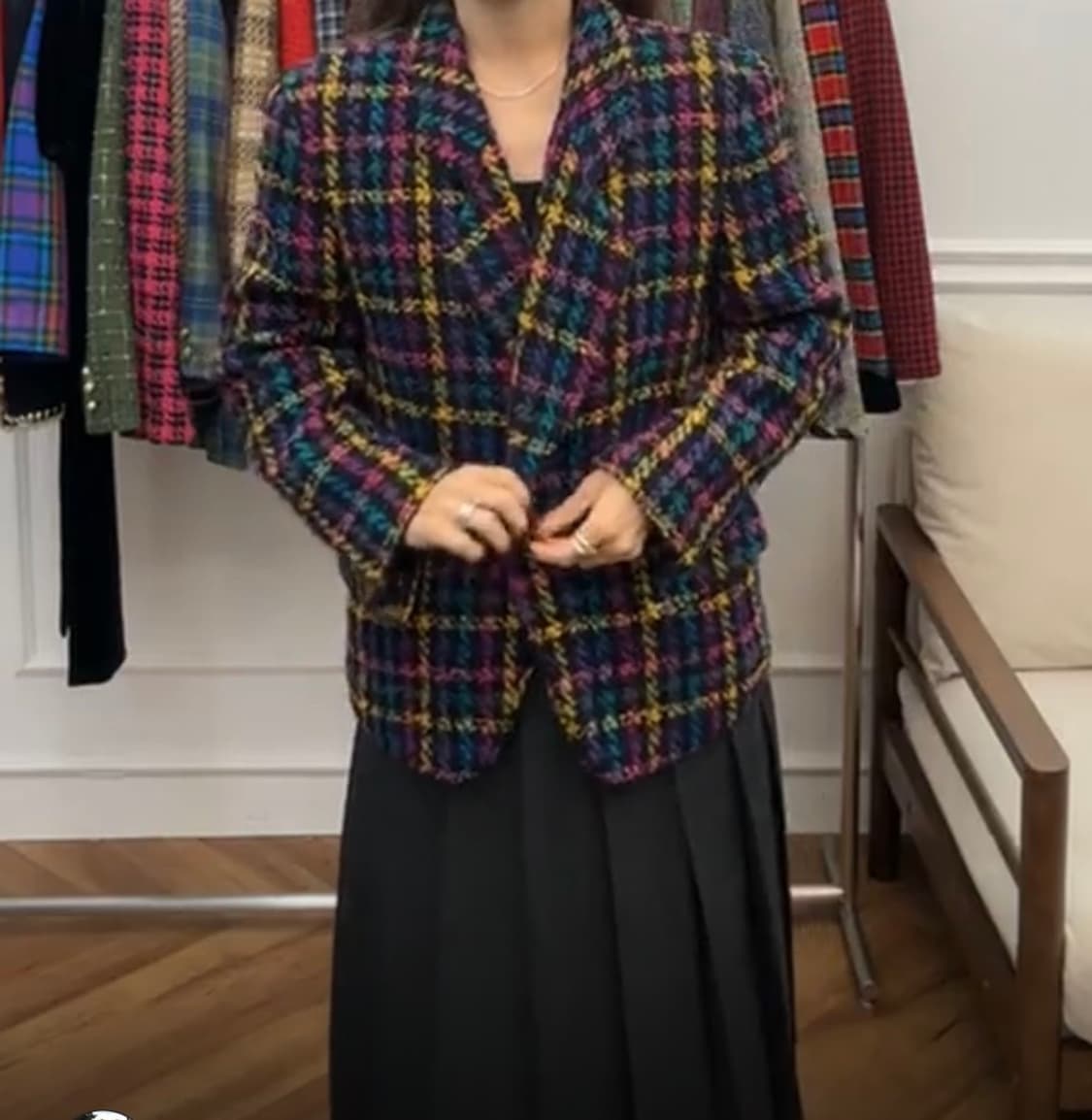 멀티컬러 빈티지 트위드 상품이미지1