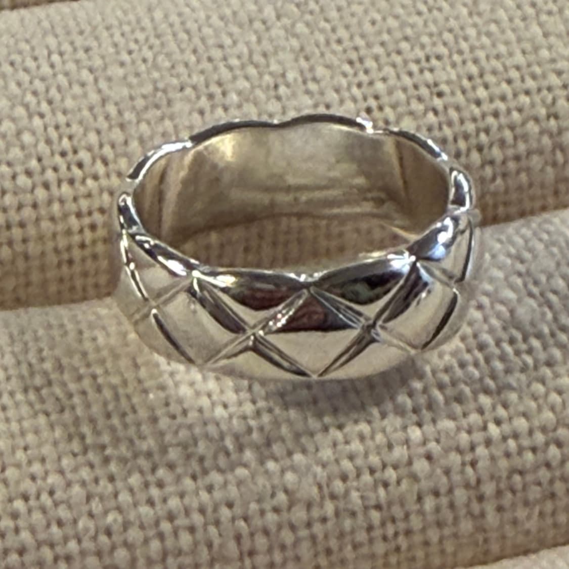 새상품 여성 신주 은도금 C 반지 상품이미지1