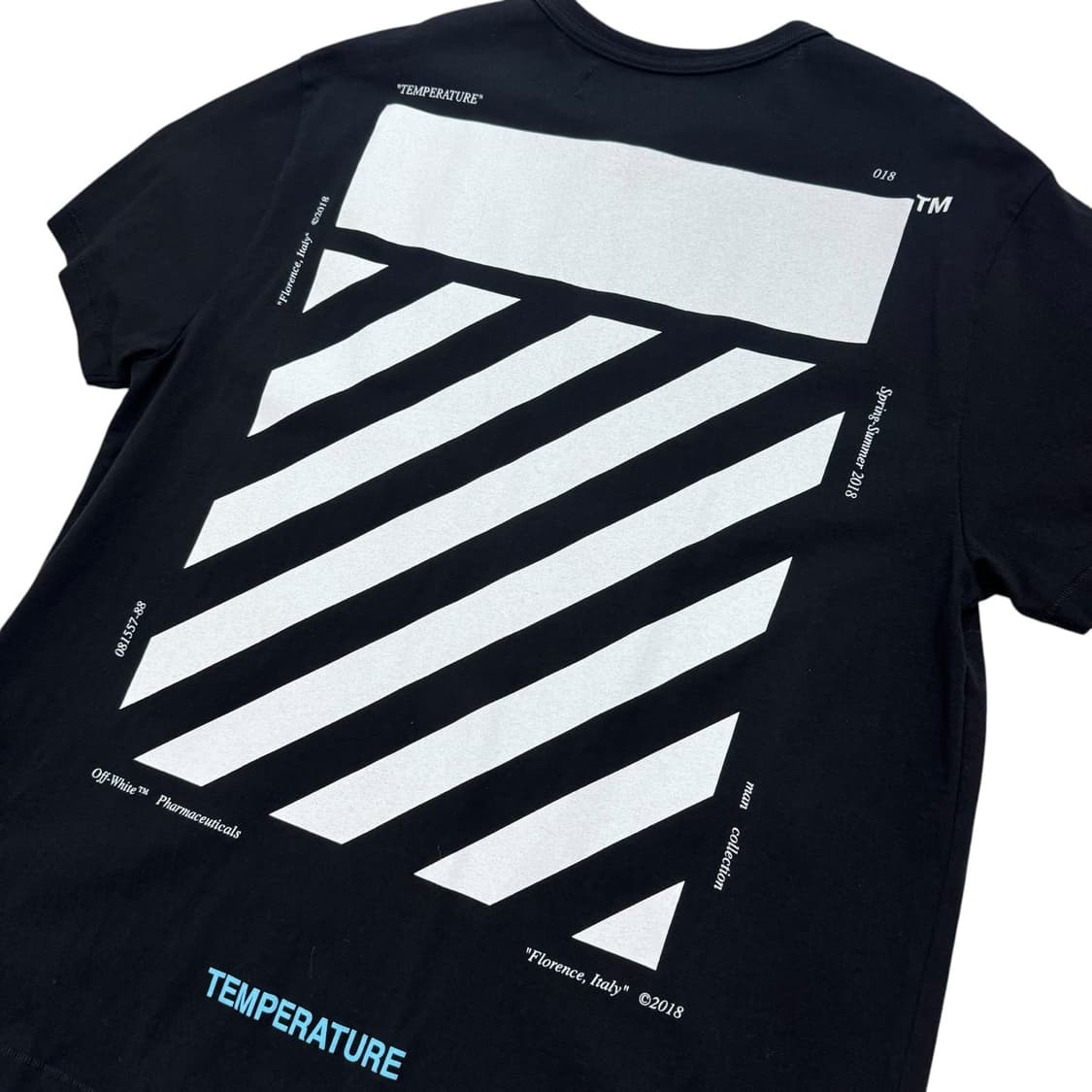 정품 오프화이트 18ss 템퍼레이처 반팔티셔츠 상품이미지1