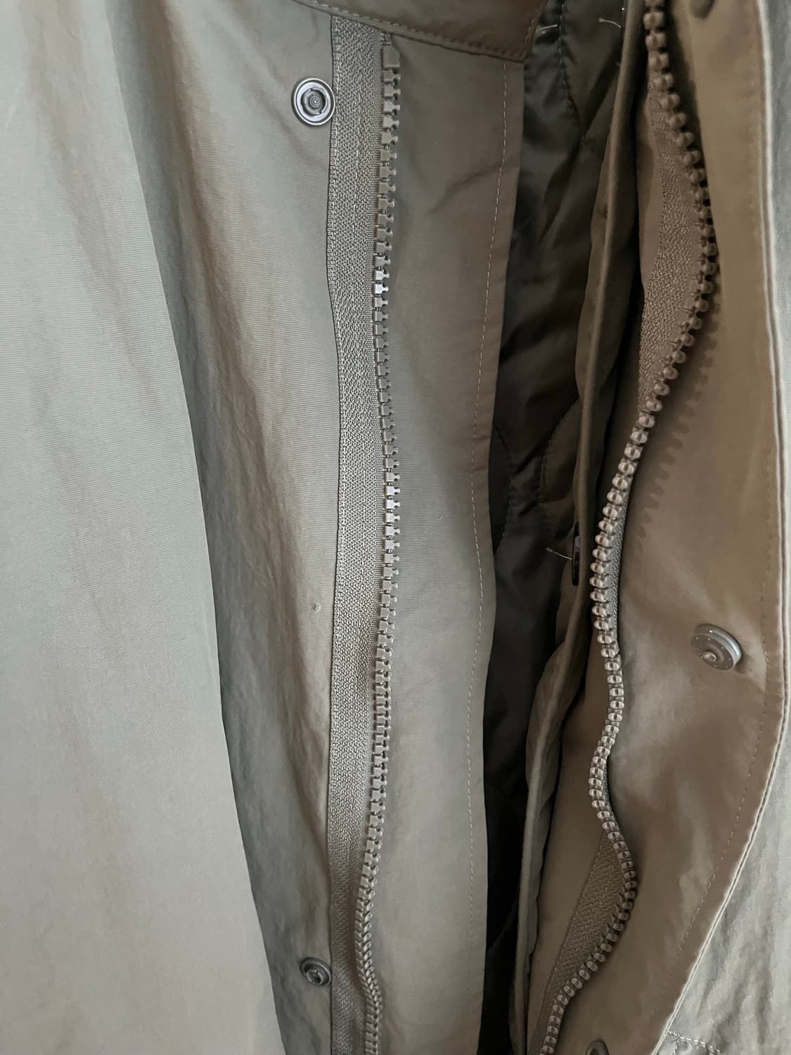 자라 피쉬테일파카 M 카키 상품이미지3