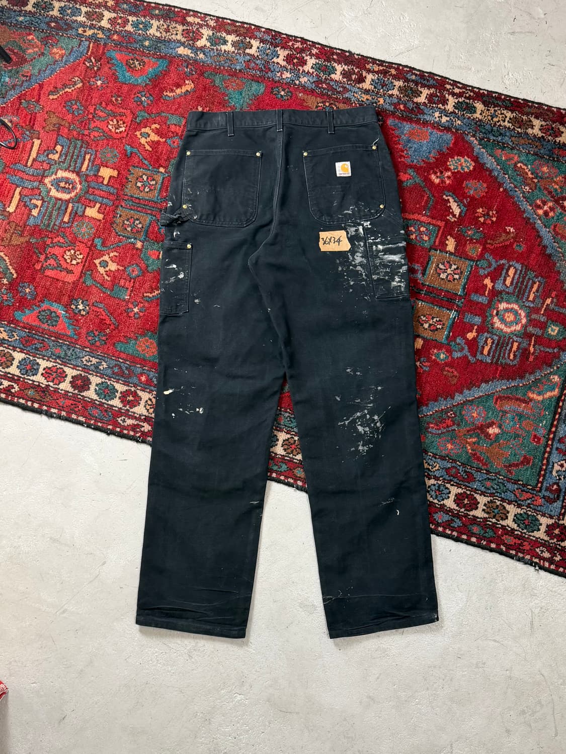 OG USA Made 칼하트 더블니 블랙 칼하트 B01 썩블니 상품이미지4