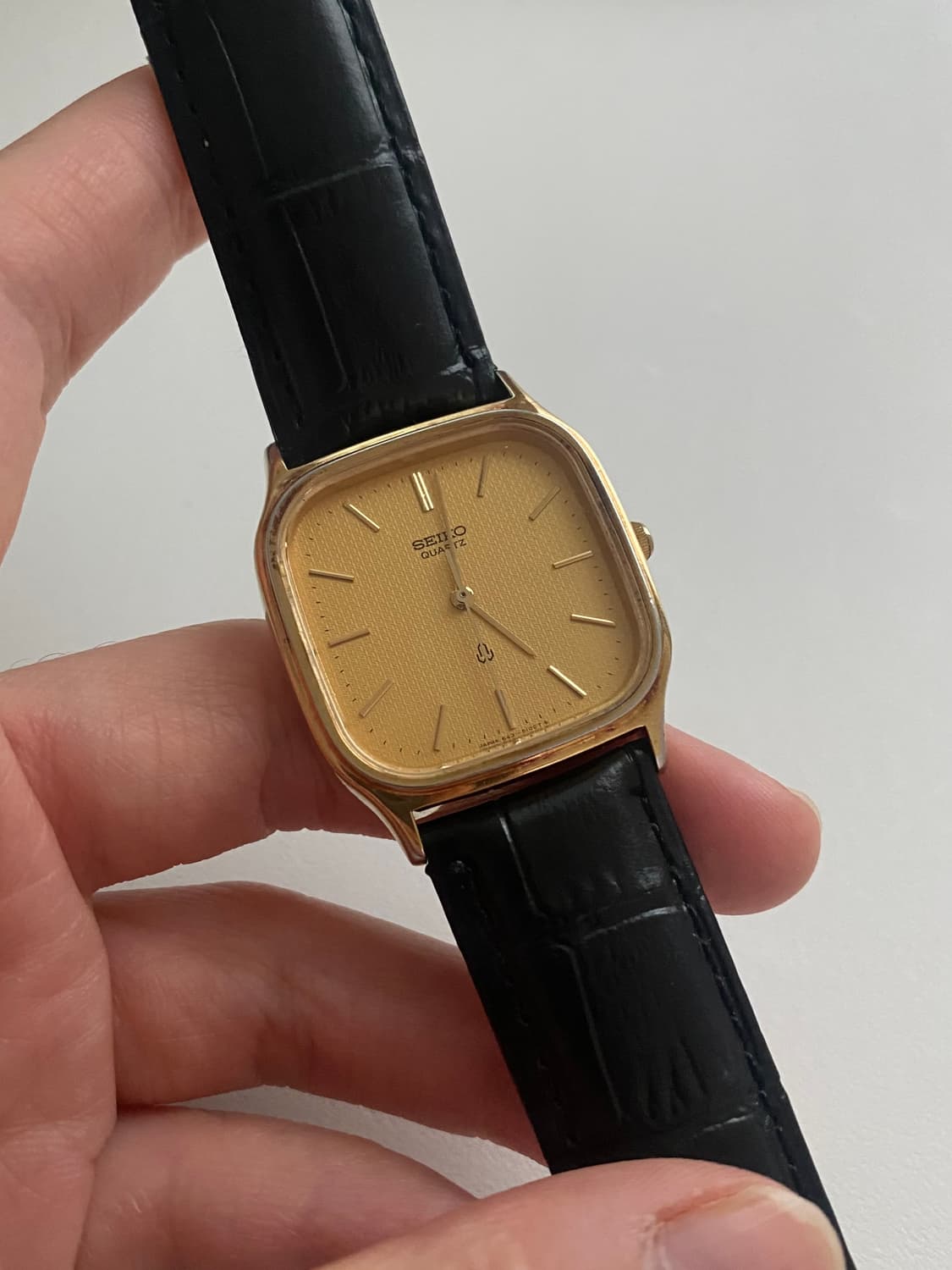 Seiko 세이코 쿼츠 스퀘어 골드 상품이미지2