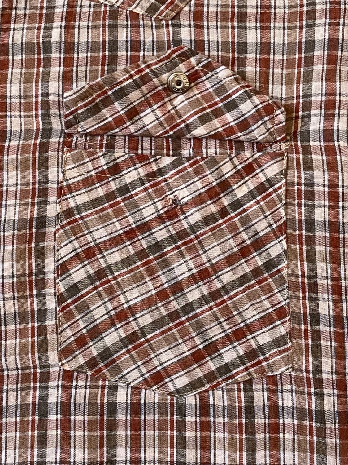 포켓 체크 셔츠 (Man XL) AB0272 상품이미지7