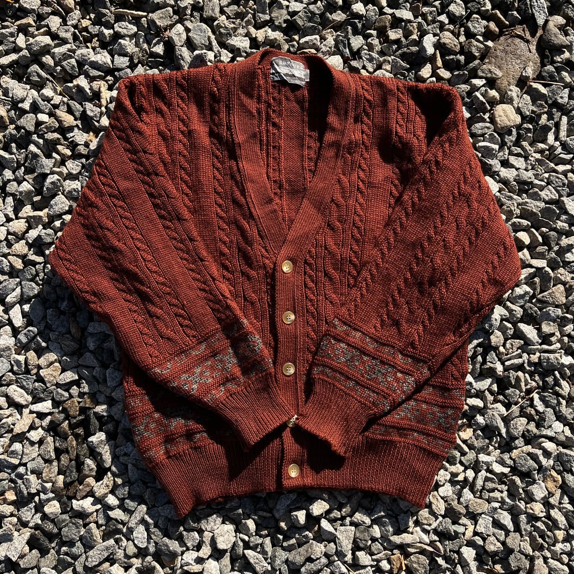 일본 빈티지 울 100 빈티지 가디건 (실측확인) 상품이미지1