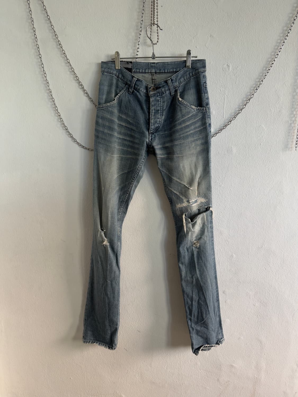 어태치먼트 초기 사치코 디스트로이드 데님팬츠 상품이미지3