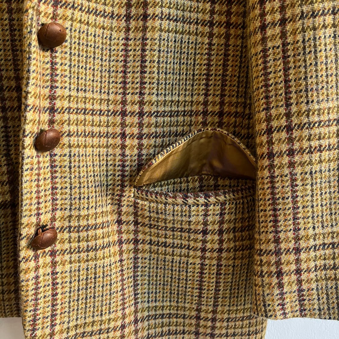 80’s Issey Miyake wool check jacket  상품이미지3