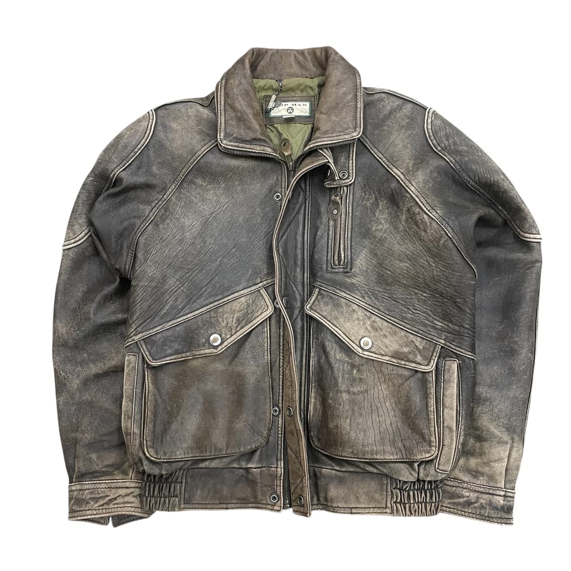 Topman 빈티지 가죽 자켓 상품이미지1