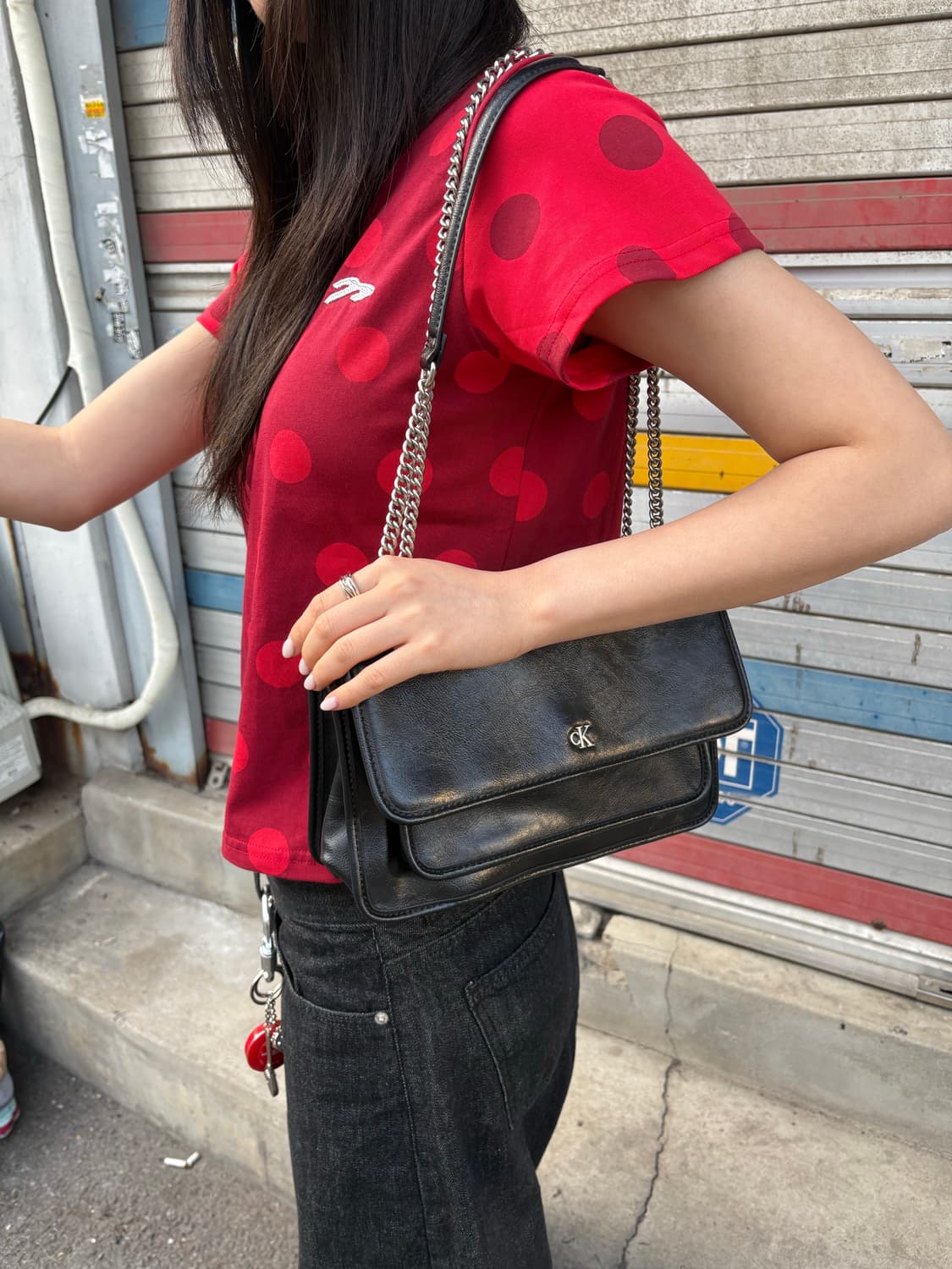 캘빈클라인CK 블랙체인숄더백 상품이미지7