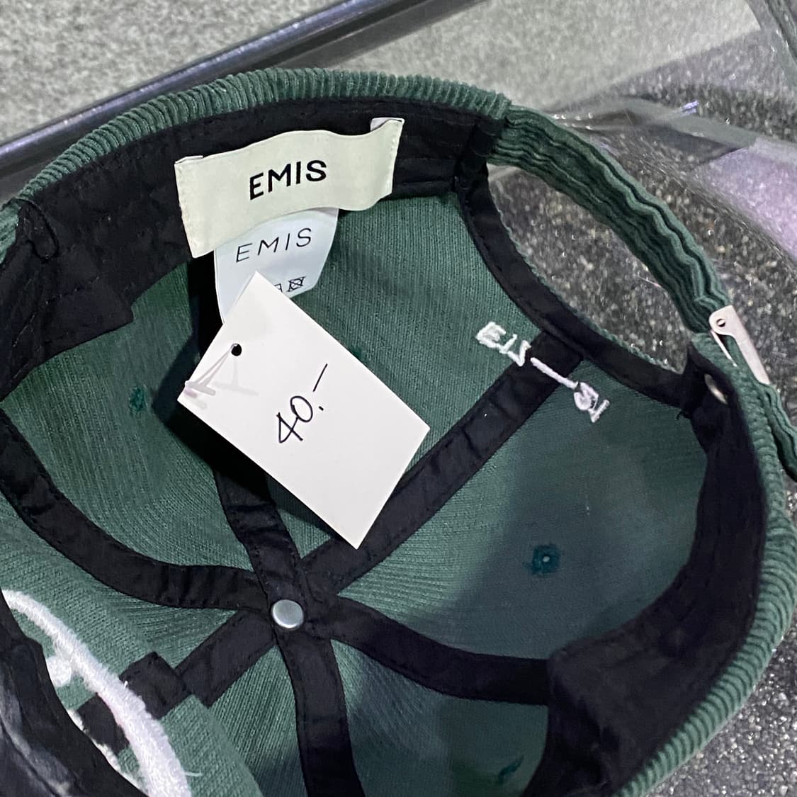 이미스 빅로고 코듀로이 볼캡 B3807 상품이미지3