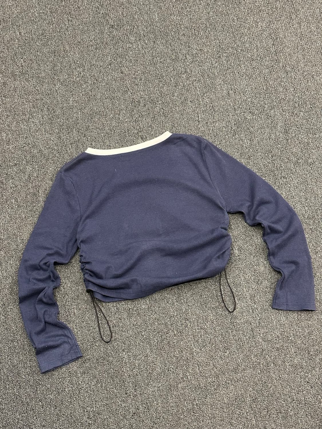 OS)GORGE 여성 셔링 골지 롱슬리브 상품이미지2