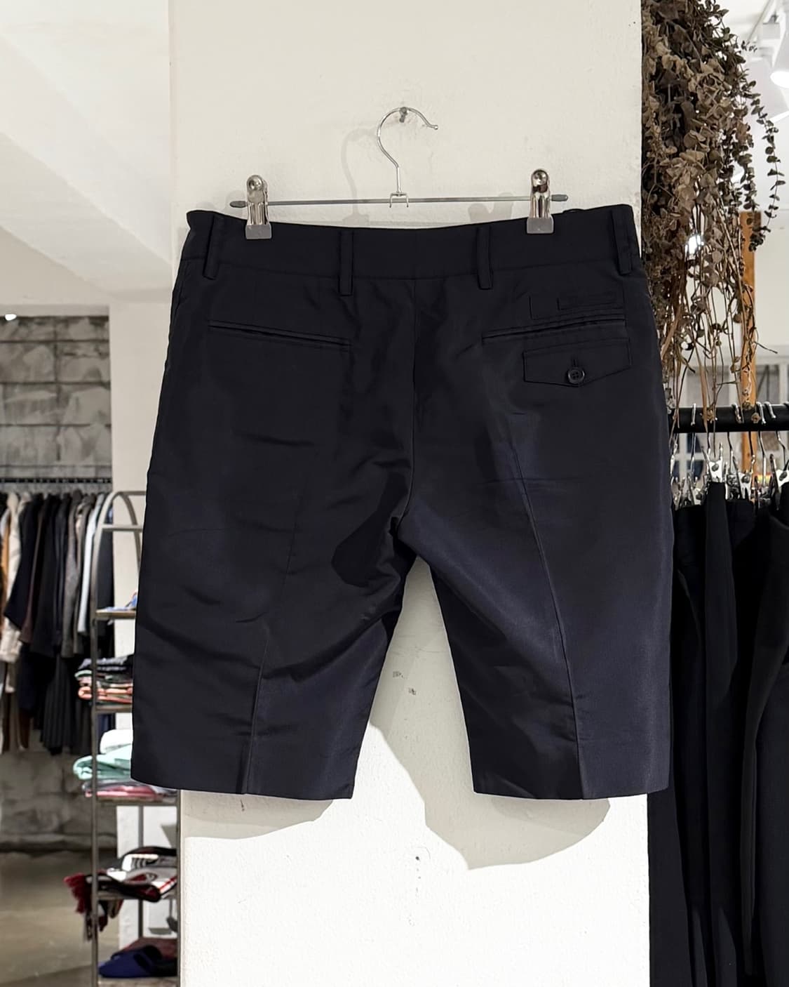 프라다 블랙 핀턱 슬랙스 숏팬츠 상품이미지4