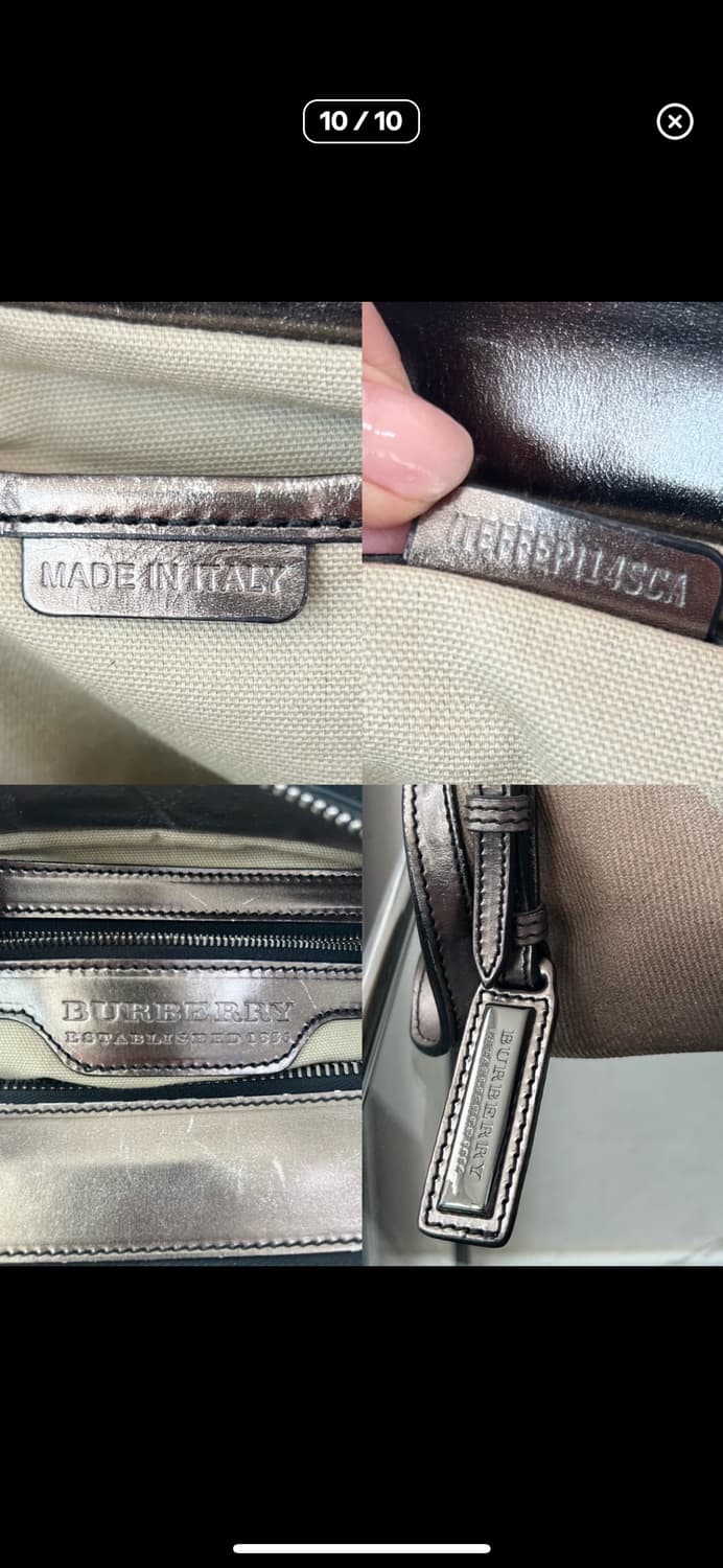 버버리 메탈릭 노바 체크 필그림 숄더백 상품이미지8