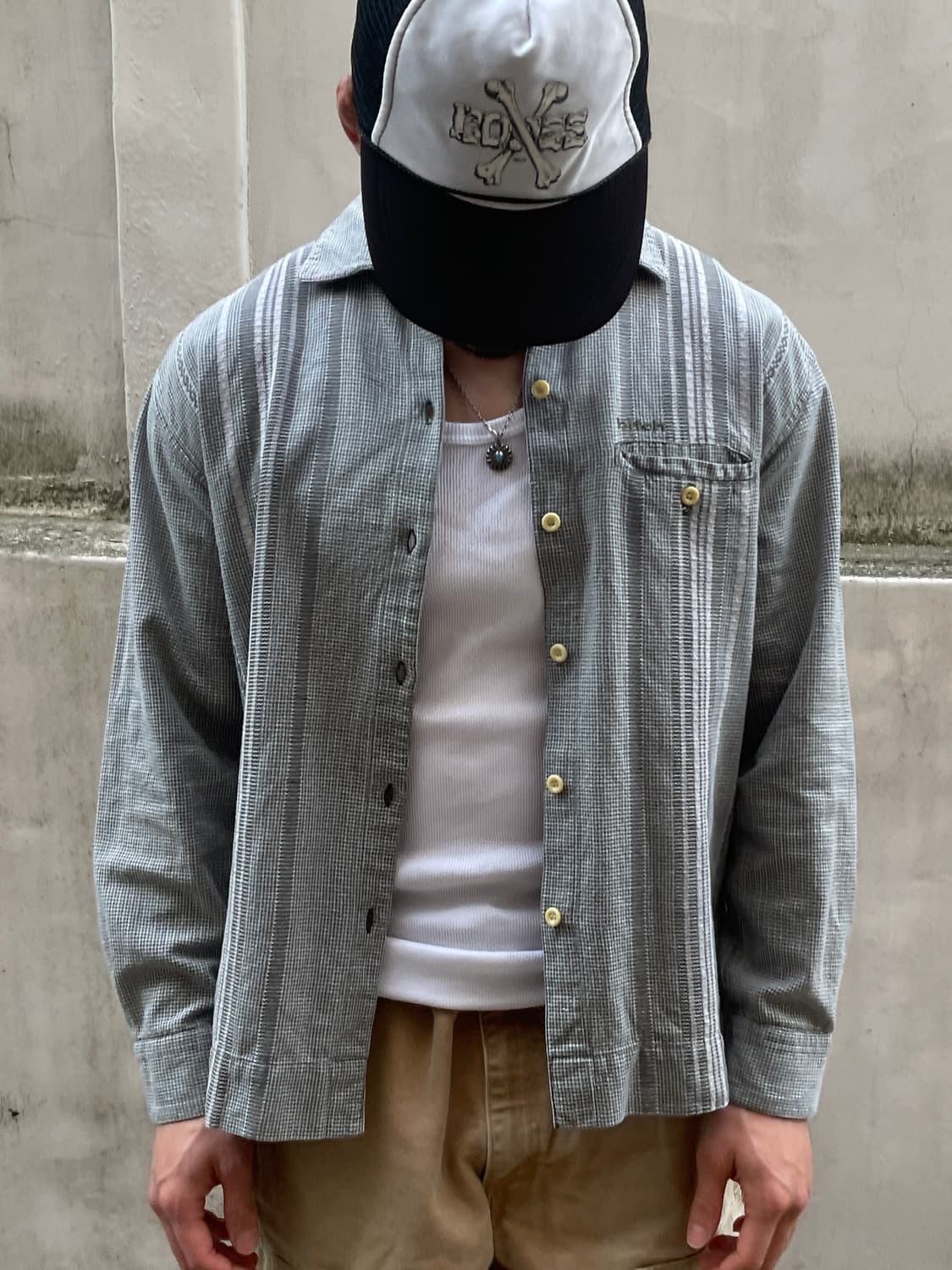 90-00s Bitch Flannel Check Shirt 상품이미지4
