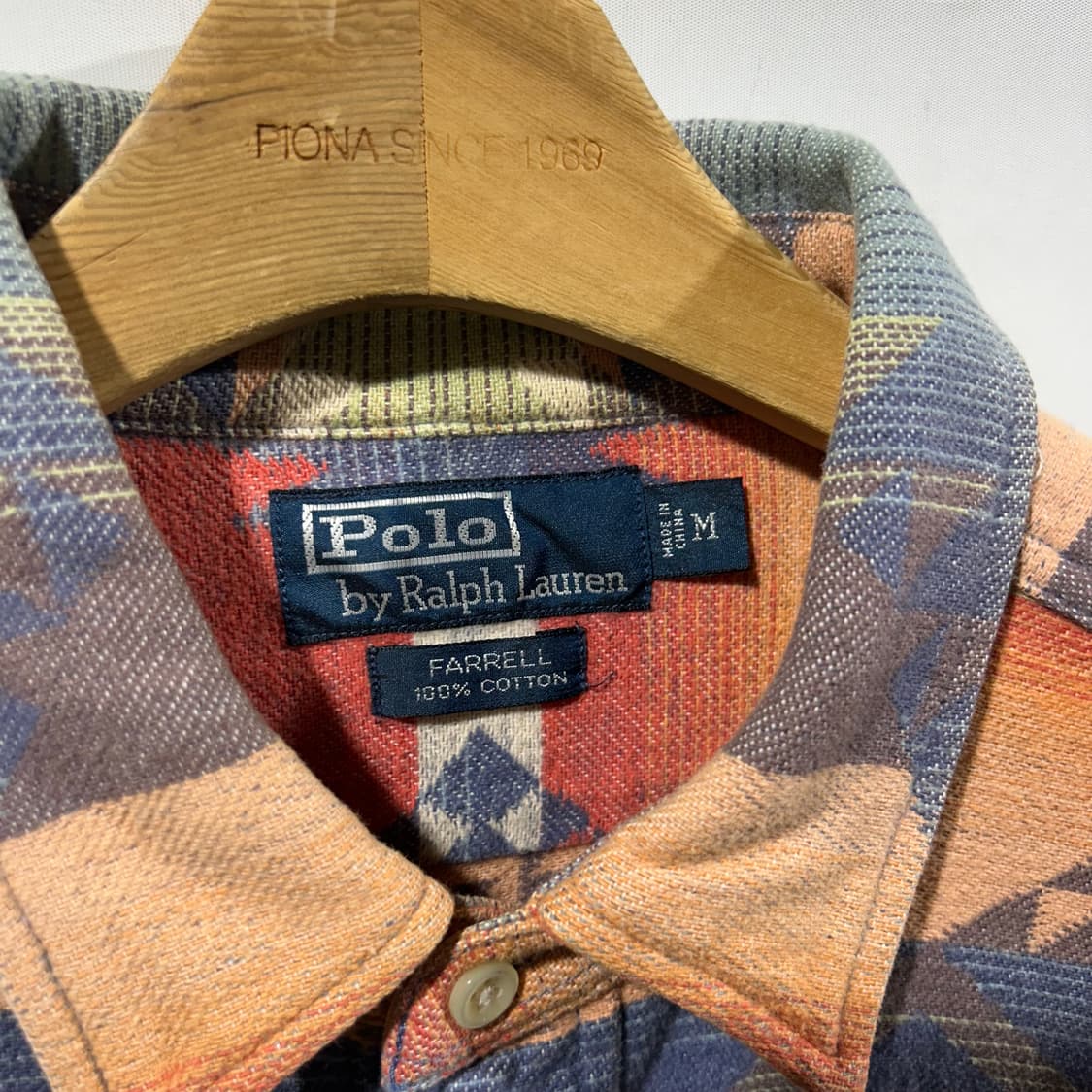 [POLO] 90s 폴로랄프로렌 웨스턴 엘보패치 나바호 셔츠 상품이미지6