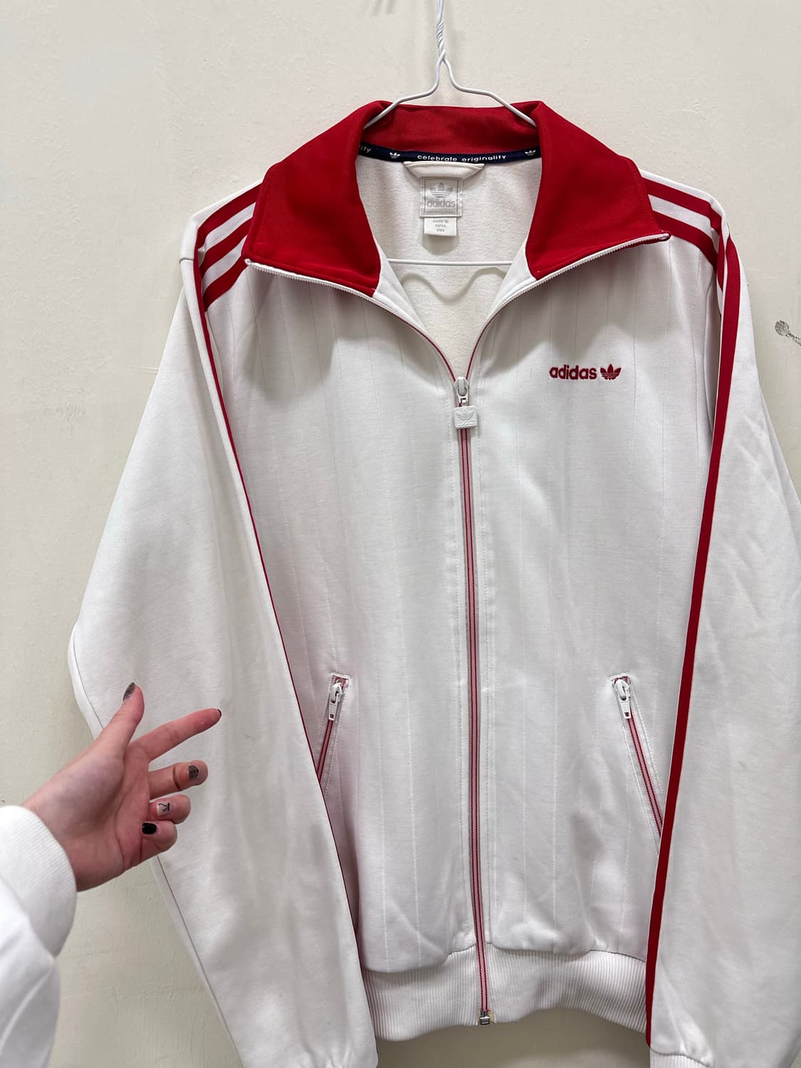 희귀템 아디다스 흰빨 베켄바우어 트랙탑 져지 상품이미지2