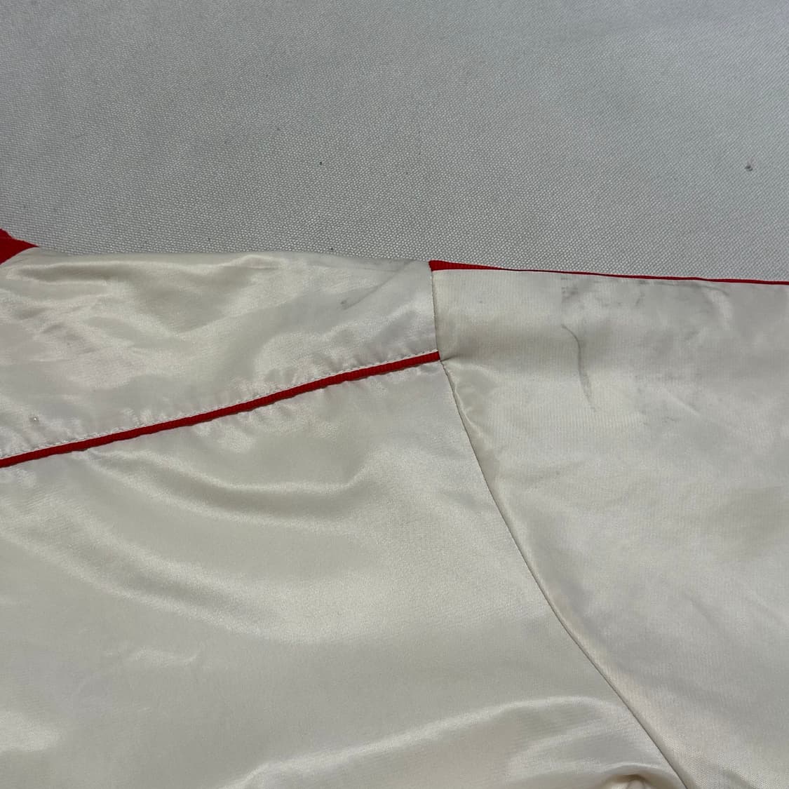 XL 아디다스 파이어버드 화이트 레드 삼선 자켓 상품이미지9