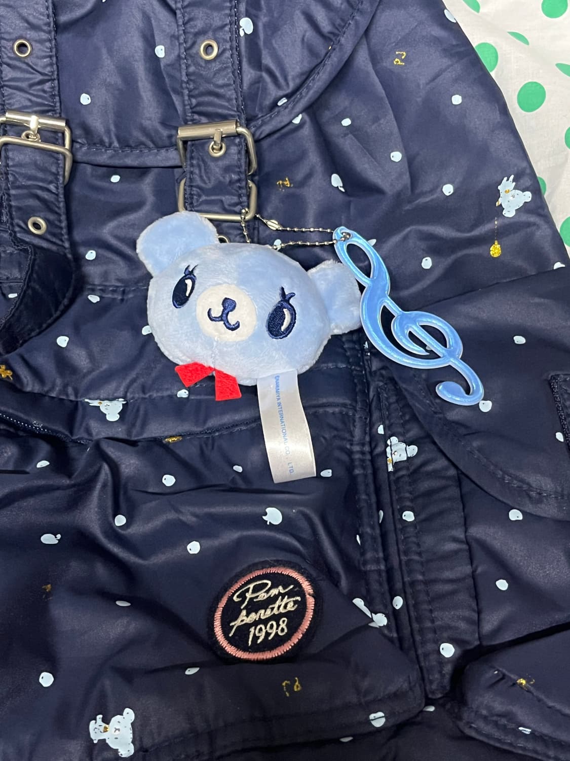 폼포넷 패딩재질 네이비 백팩 🌀 상품이미지2