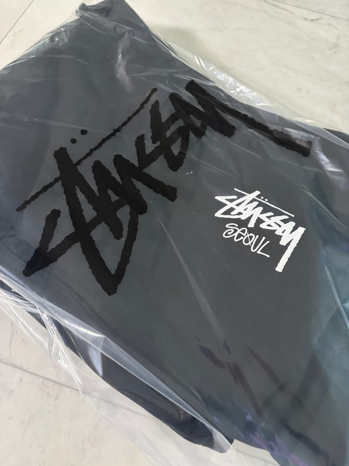 스투시 스탁 서울 후드 블랙 상품이미지3