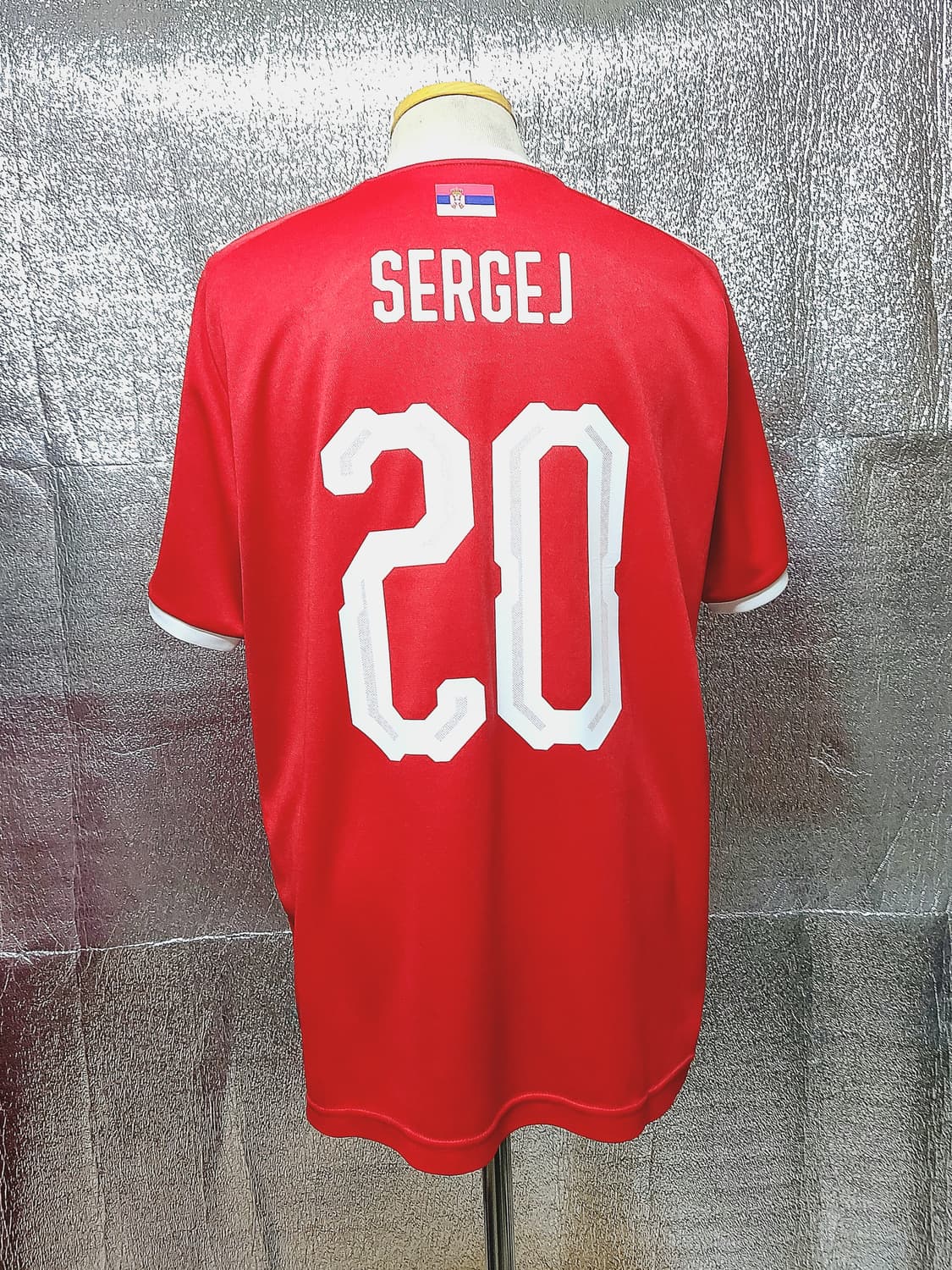 ♤필독♤ Feat 밀린코비치사비치 18/19 세르비아 홈 🇷🇸  L 상품이미지3