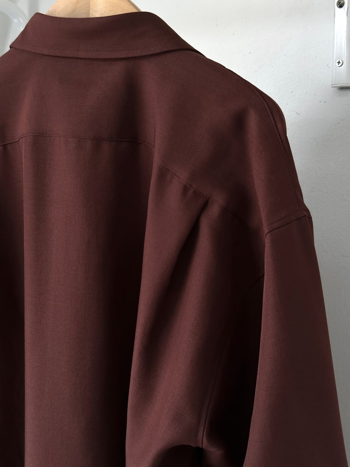 JPN made poly twill fabric stitch shirt 상품이미지5