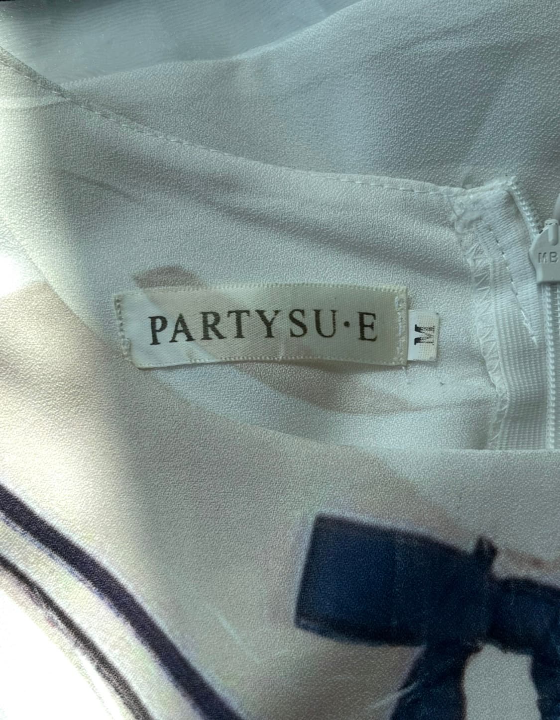 PARTYSU.E 세일러 리본 프린팅 원피스 상품이미지6