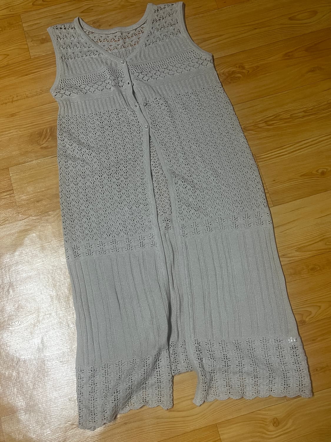 크로셰 롱 베스트 상품이미지1