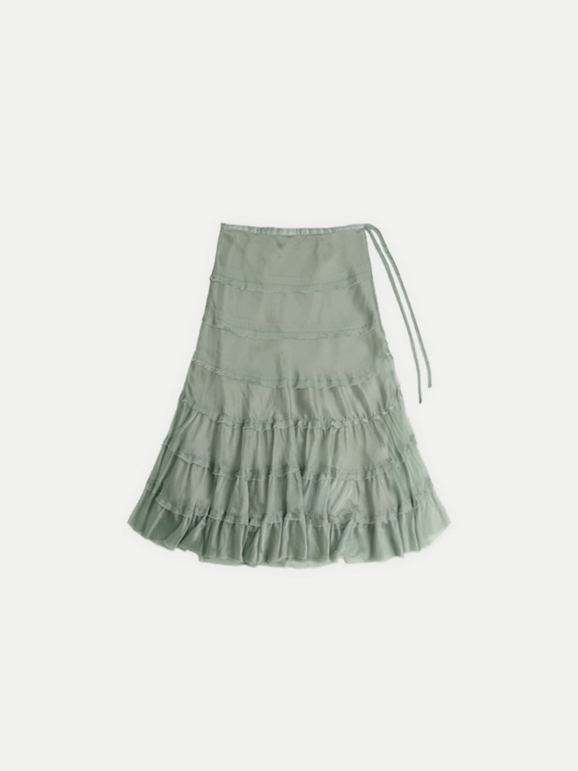 콜로신스 nora shimmering skirt glossy mint 상품이미지1