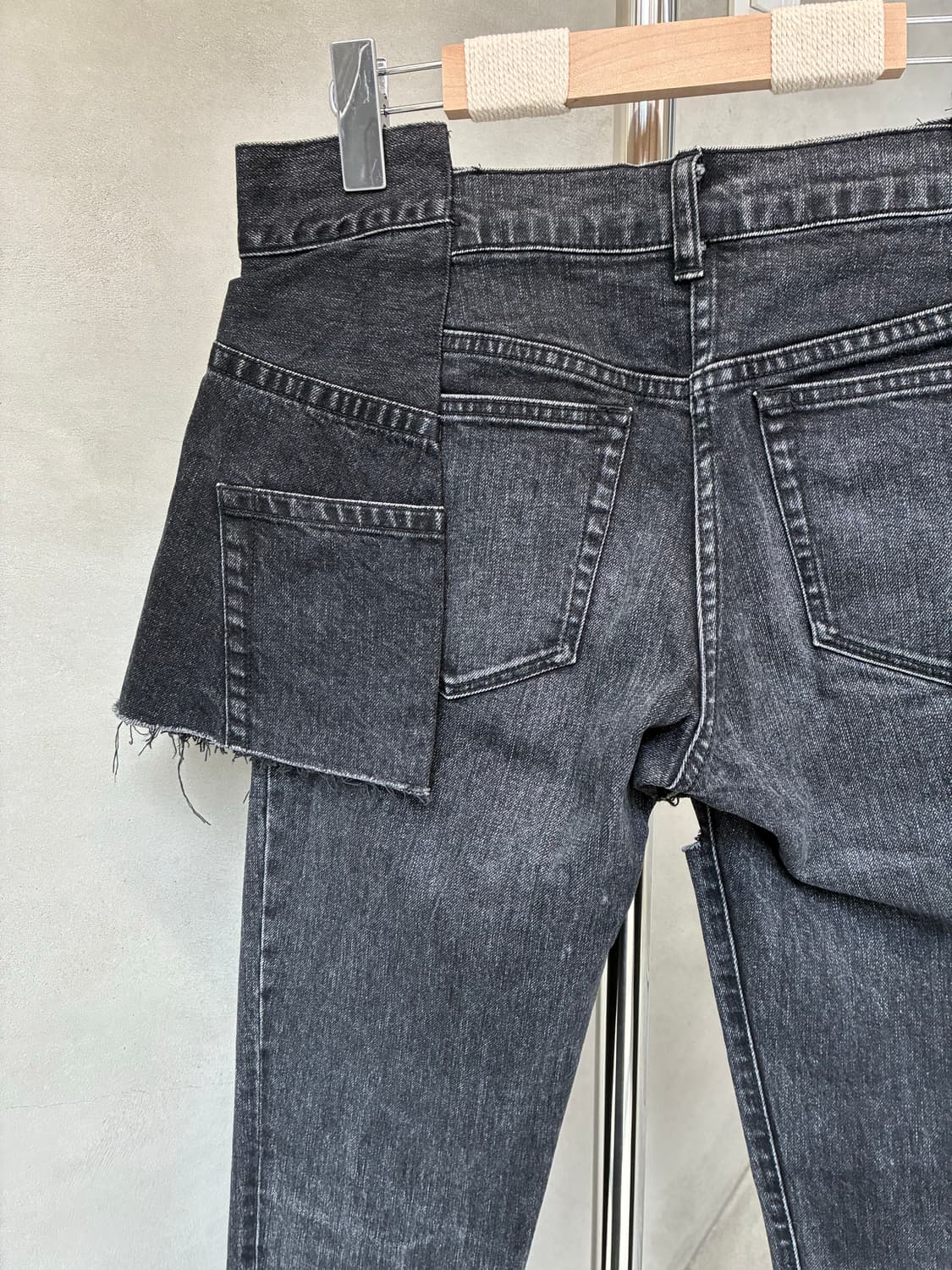 사카이 도킹 데님 팬츠 스커트 상품이미지8