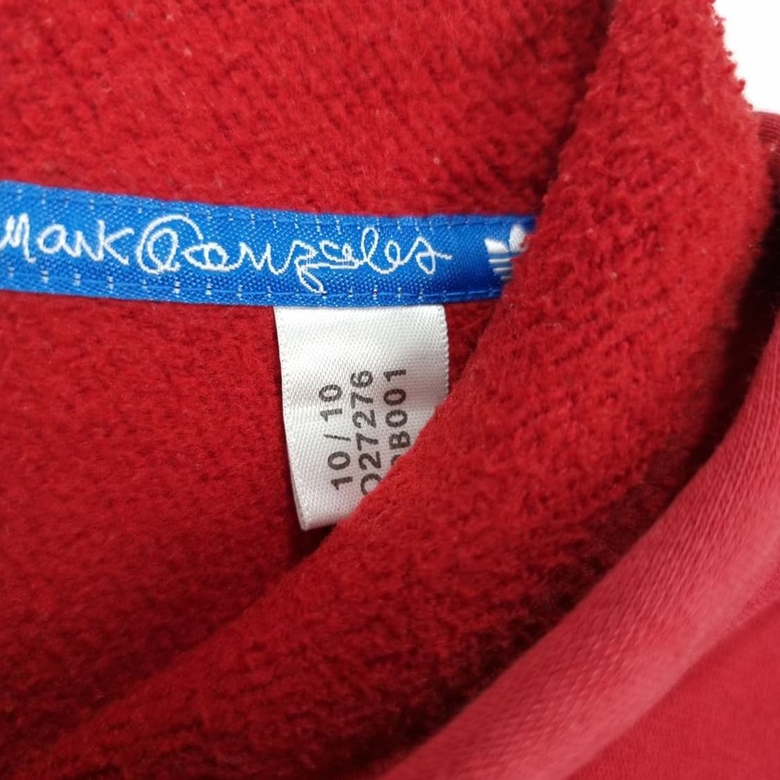 [아디다스 x 마크곤잘레스] 빅로고 프린팅 후드 집업 레드 M19466 상품이미지8